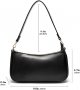 Shoulder Bag for Women Retro Vegan Leather Classic Clutch Tote HandBags Purses with Zipper Closure