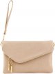 Envelope Wristlet Clutch Crossbody Bag with Chain Strap